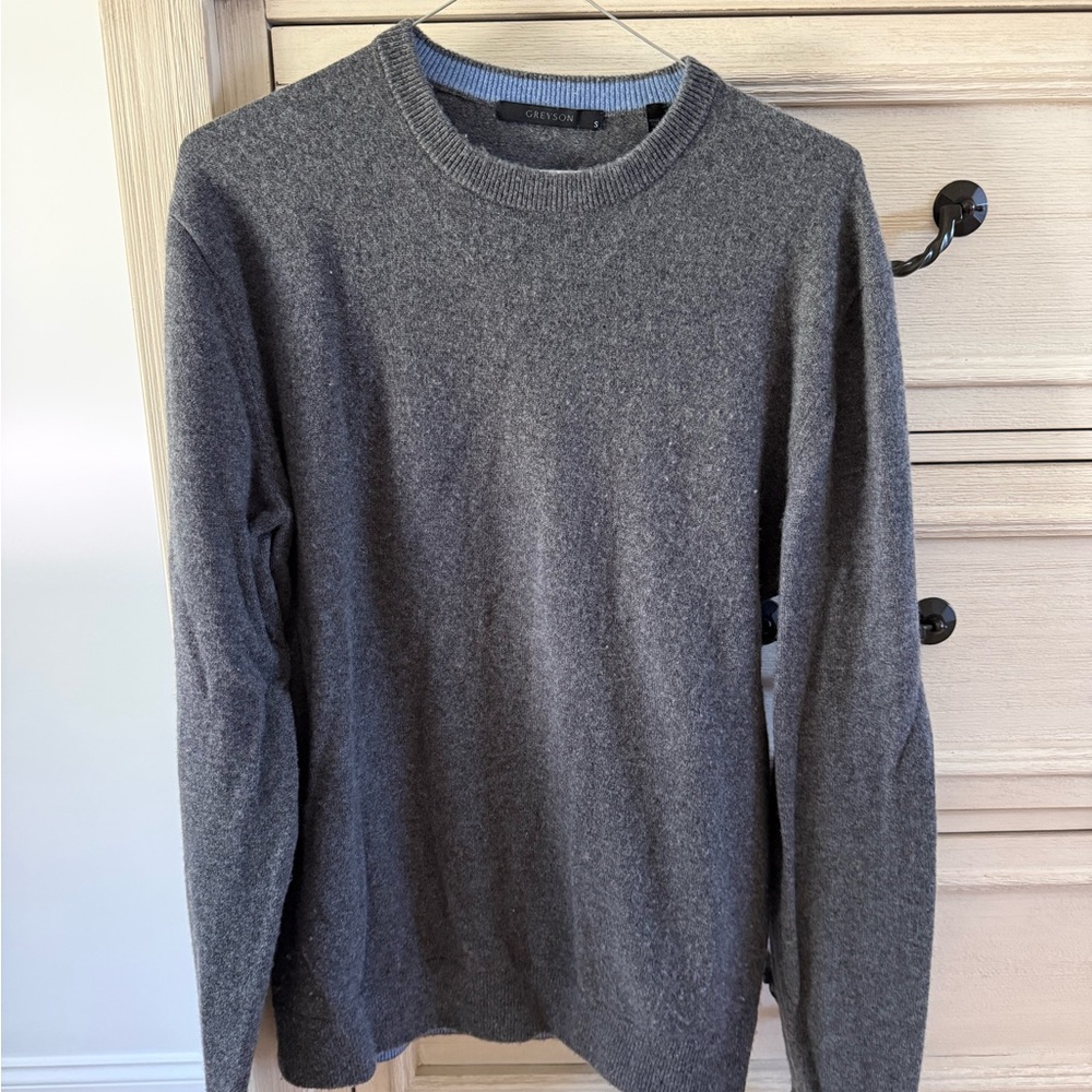 Greyson Charcoal Crewneck Sweater